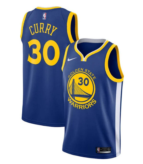 Youth Golden State Warriors #30 Stephen Curry Blue Stitched NBA Jersey